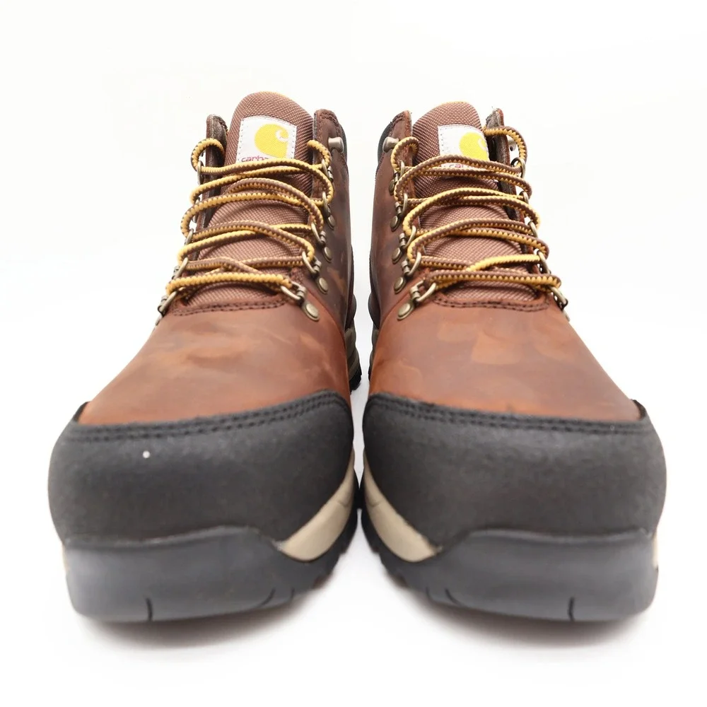 Carhartt Gilmore Work Boots Mens 10 M Brown Leather Alloy Toe Waterproof NWT
